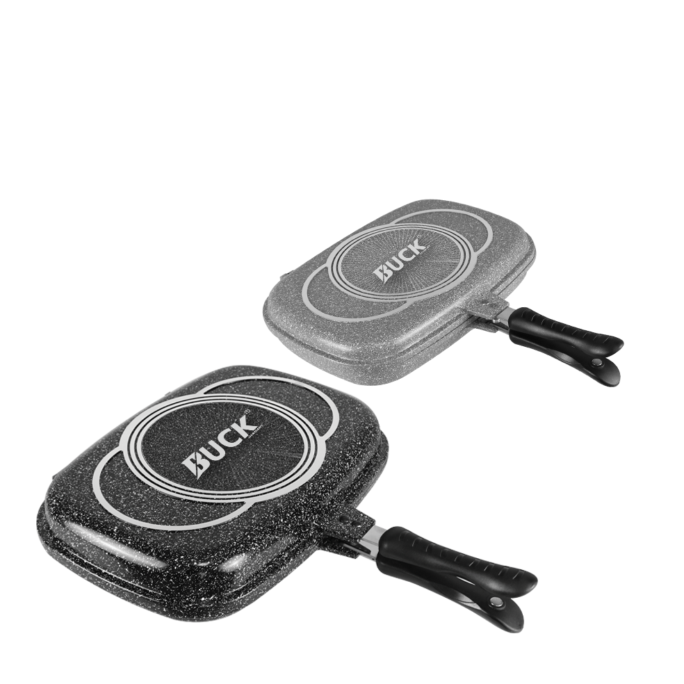 1434png ماهیتابه دوطرفه سوپر گرانیت باک مدل BUCK 1434 - تصویر 1