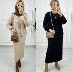 پیراهن ۲تیکه سارافون ورویه - تصویر 3